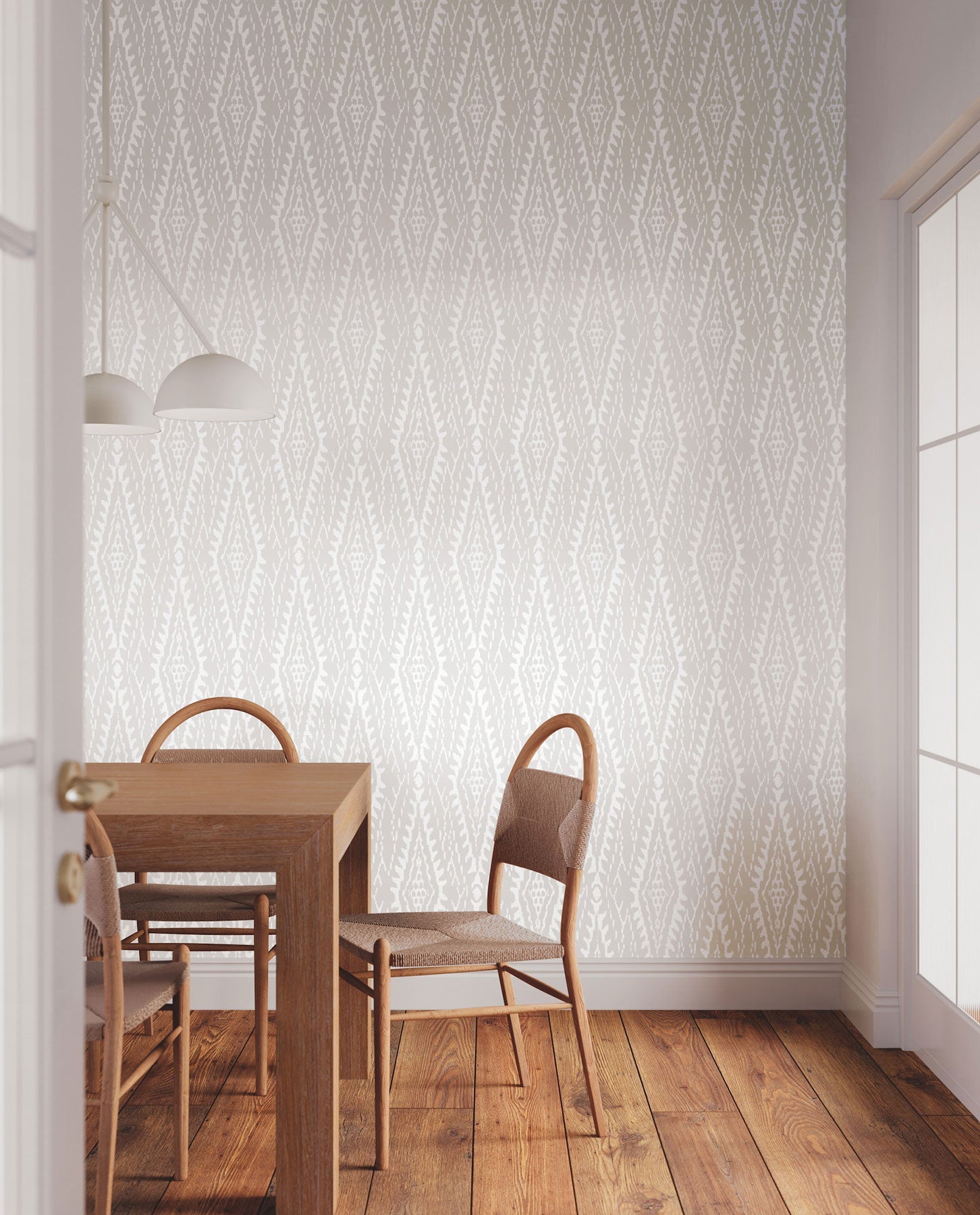 Rousseau Paperweave Warm Grey Lemieux Et Cie Wallpaper by York Wallcoverings