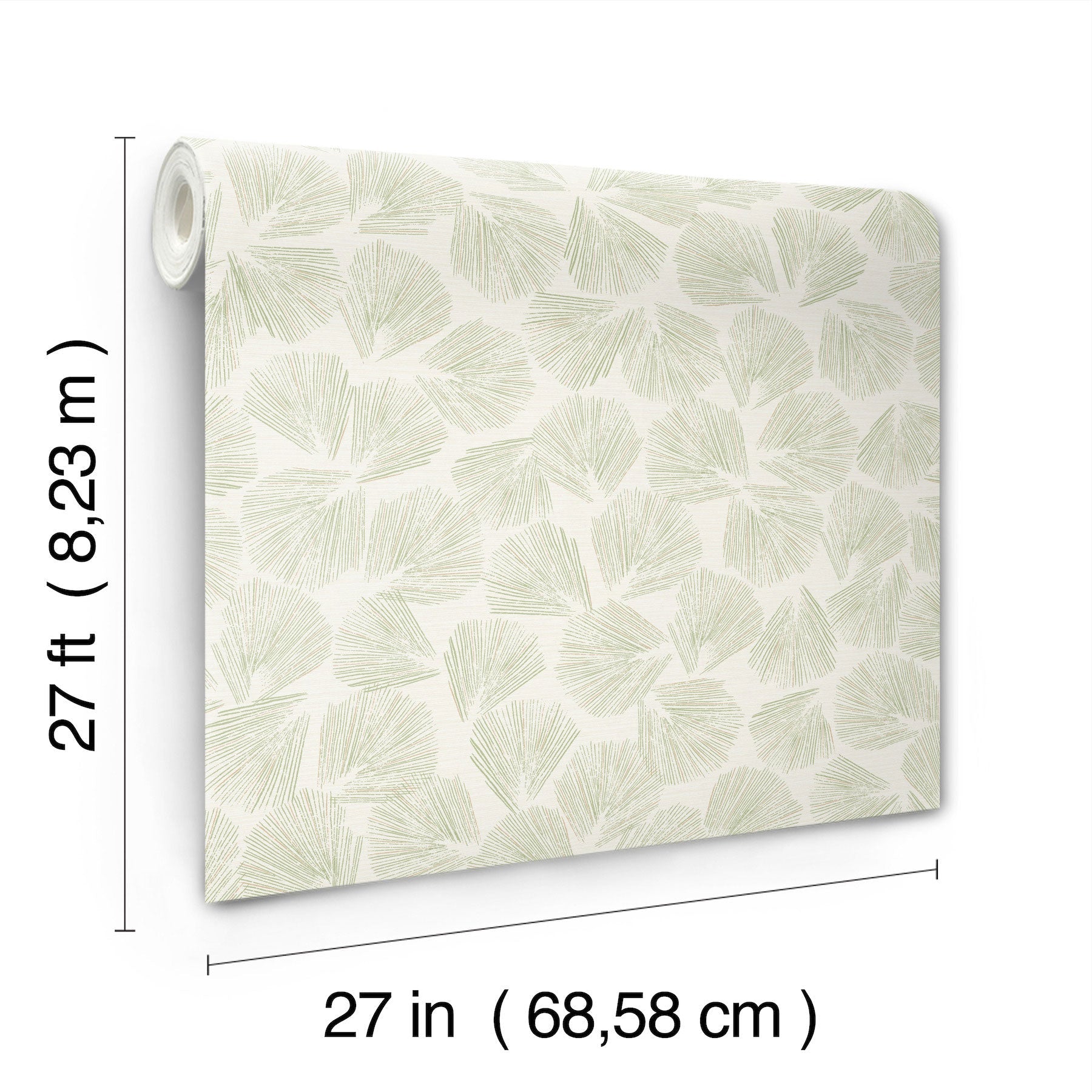Elora Leaf Green Lemieux Et Cie Wallpaper by York Wallcoverings