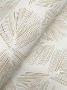 Elora Leaf Gold Lemieux Et Cie Wallpaper by York Wallcoverings