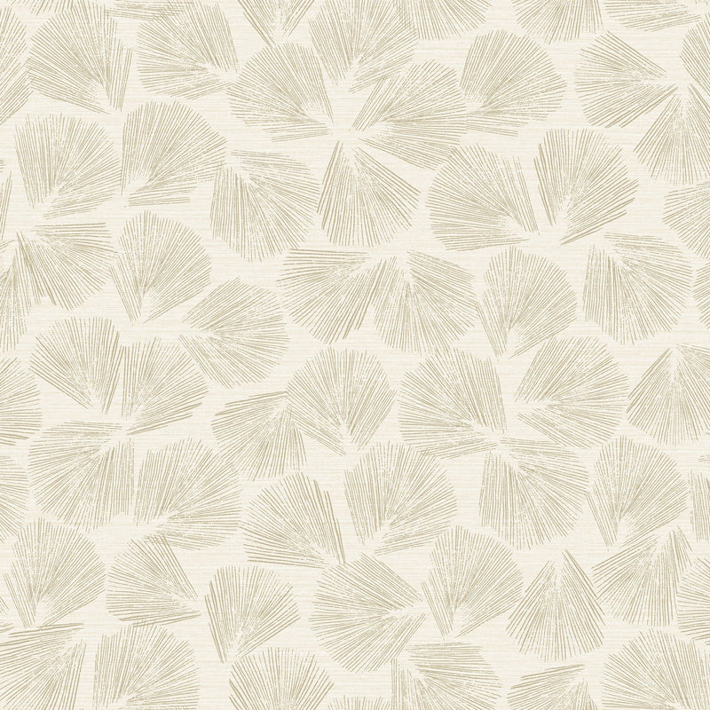 Elora Leaf Gold Lemieux Et Cie Wallpaper by York Wallcoverings