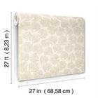 Elora Leaf Gold Lemieux Et Cie Wallpaper by York Wallcoverings