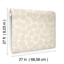 Elora Leaf Gold Lemieux Et Cie Wallpaper by York Wallcoverings