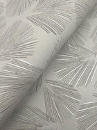 Elora Leaf Taupe Lemieux Et Cie Wallpaper by York Wallcoverings