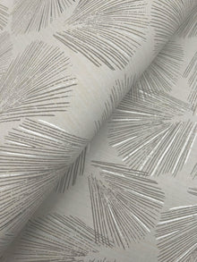 Elora Leaf Taupe Lemieux Et Cie Wallpaper by York Wallcoverings