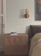 Elora Leaf Taupe Lemieux Et Cie Wallpaper by York Wallcoverings