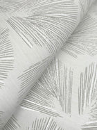 Elora Leaf Grey Lemieux Et Cie Wallpaper by York Wallcoverings