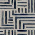 Painterly Labyrinth Navy Lemieux Et Cie Wallpaper by York Wallcoverings