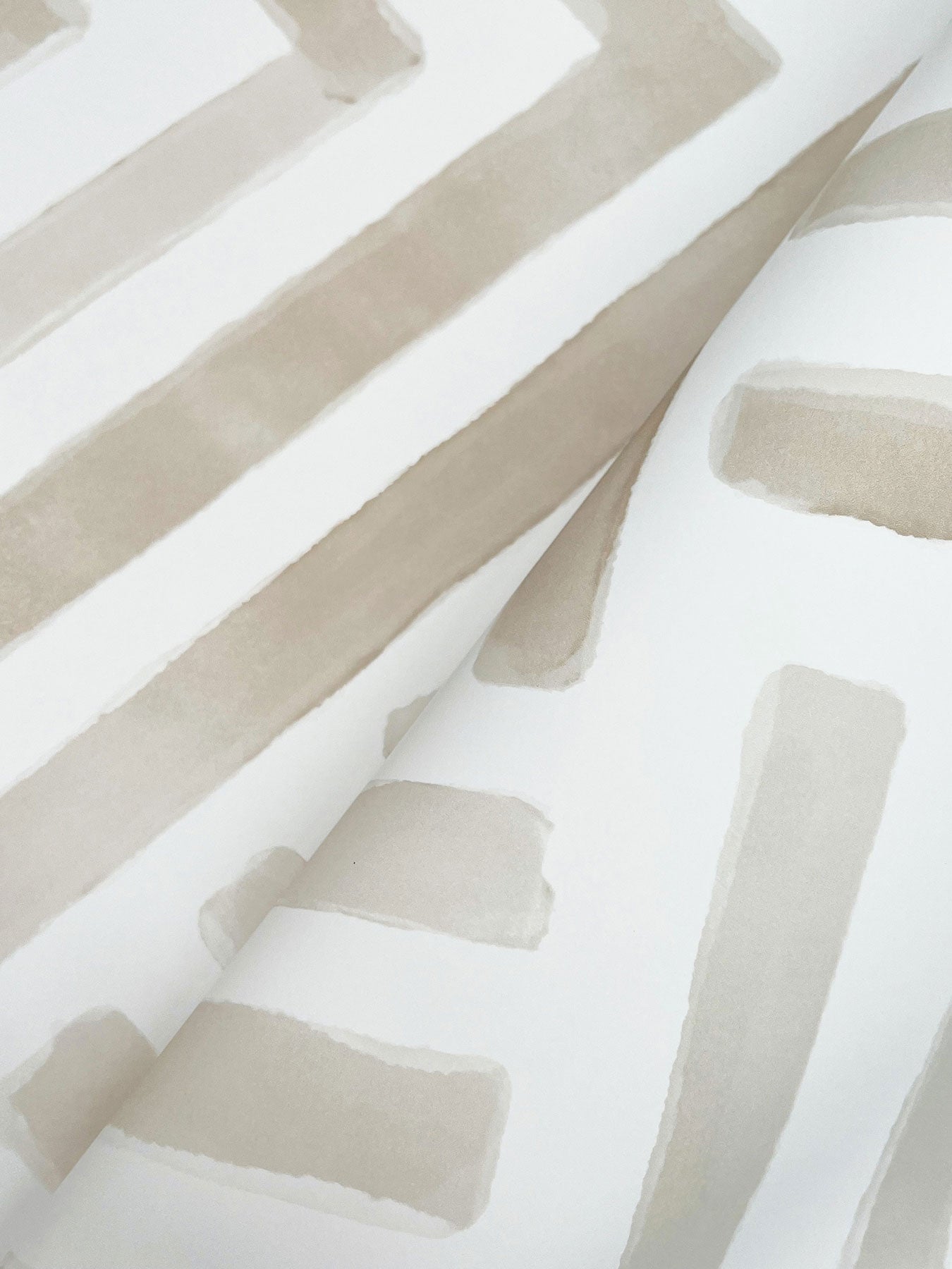 Painterly Labyrinth Light Neutral Lemieux Et Cie Wallpaper by York Wallcoverings