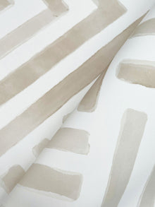 Painterly Labyrinth Light Neutral Lemieux Et Cie Wallpaper by York Wallcoverings