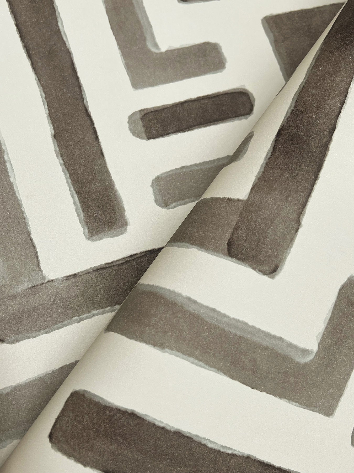 Painterly Labyrinth Warm Neutral Lemieux Et Cie Wallpaper by York Wallcoverings