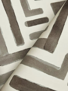 Painterly Labyrinth Warm Neutral Lemieux Et Cie Wallpaper by York Wallcoverings