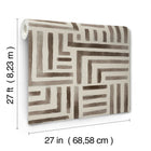 Painterly Labyrinth Warm Neutral Lemieux Et Cie Wallpaper by York Wallcoverings