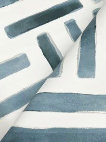 Painterly Labyrinth Aqua Lemieux Et Cie Wallpaper by York Wallcoverings