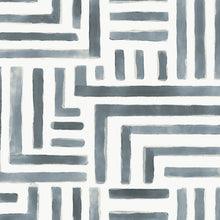 Painterly Labyrinth Aqua Lemieux Et Cie Wallpaper by York Wallcoverings