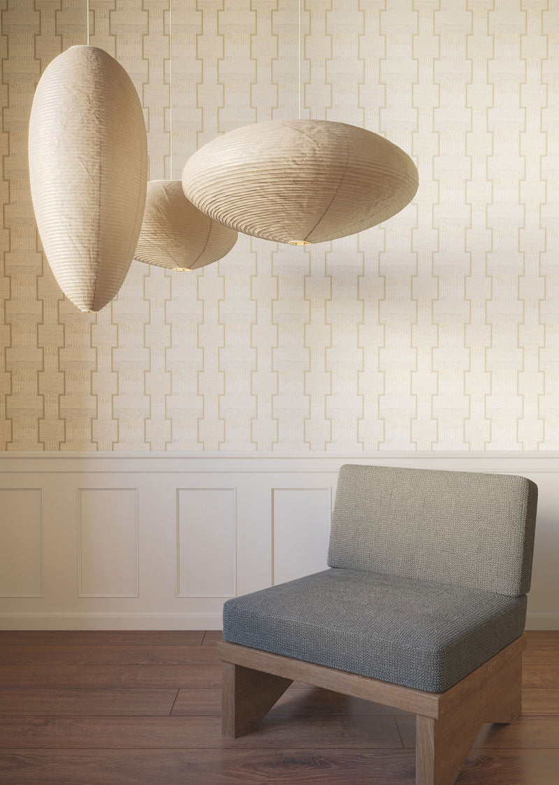La Broderie Beige Lemieux Et Cie Wallpaper by York Wallcoverings