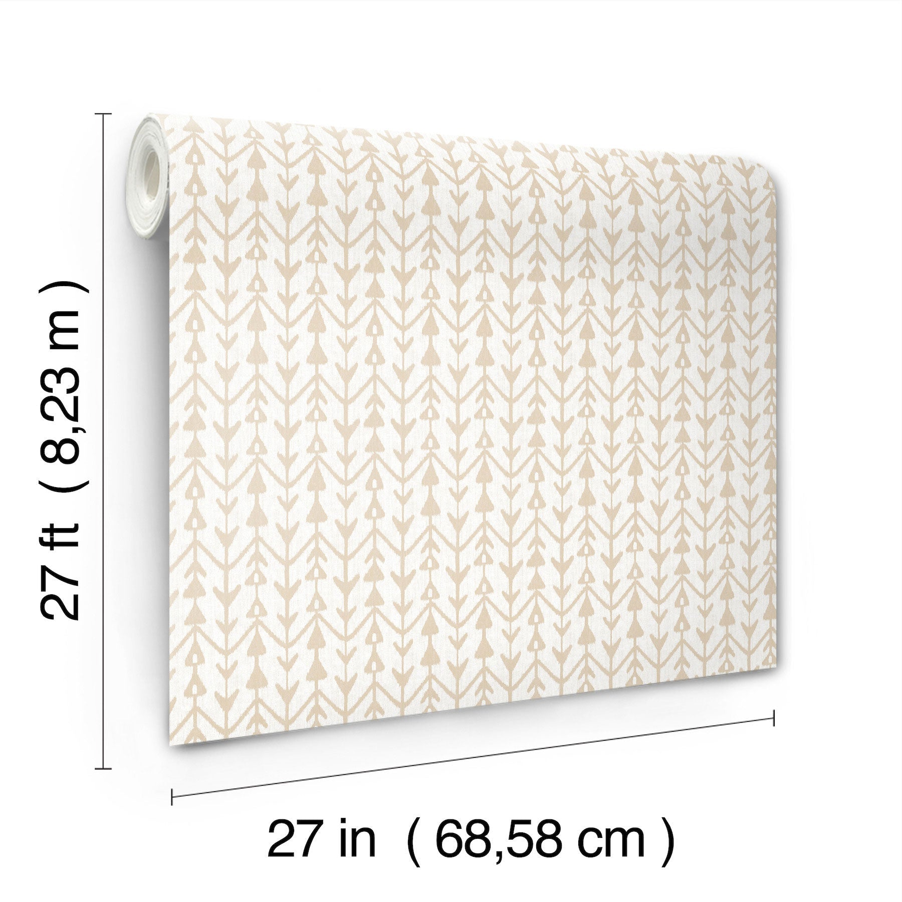 Martigue Stripe Ochre Lemieux Et Cie Wallpaper by York Wallcoverings