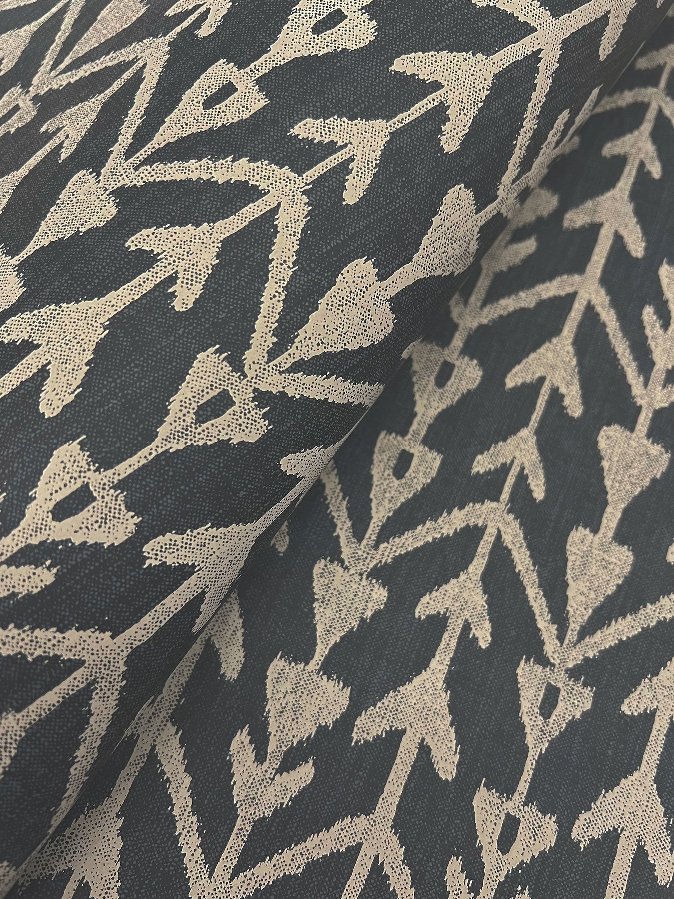 Martigue Stripe Black Lemieux Et Cie Wallpaper by York Wallcoverings