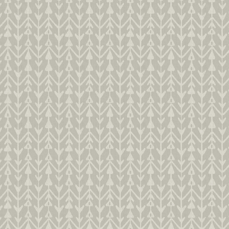 Martigue Stripe Grey Lemieux Et Cie Wallpaper by York Wallcoverings