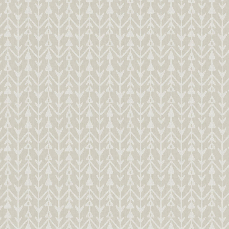 Martigue Stripe Beige Lemieux Et Cie Wallpaper by York Wallcoverings