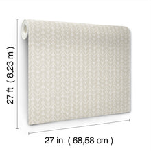 Martigue Stripe Beige Lemieux Et Cie Wallpaper by York Wallcoverings