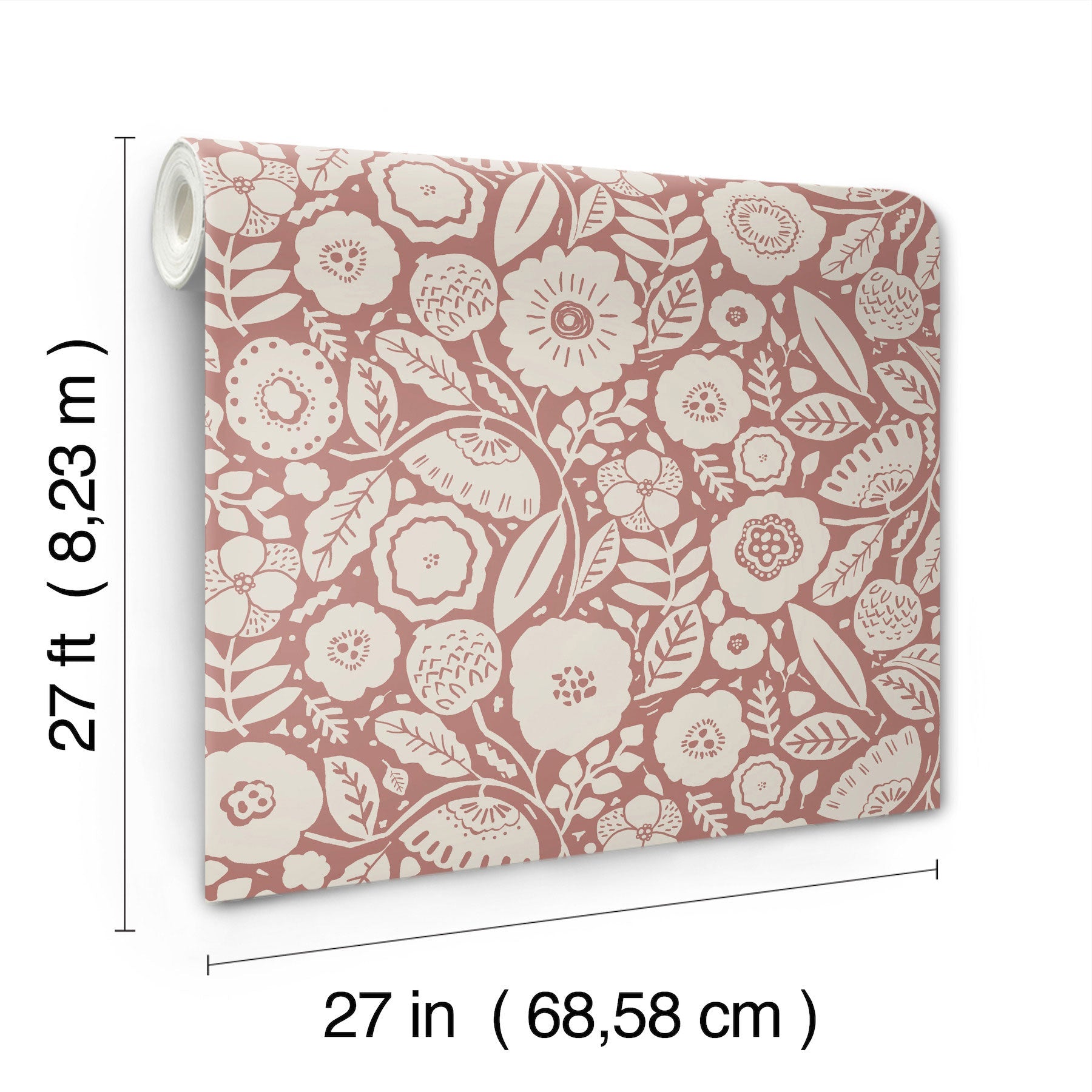 Camille Blossom Vintage Rose Lemieux Et Cie Wallpaper by York Wallcoverings