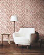 Camille Blossom Vintage Rose Lemieux Et Cie Wallpaper by York Wallcoverings
