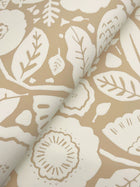 Camille Blossom Ochre Lemieux Et Cie Wallpaper by York Wallcoverings