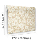 Camille Blossom Ochre Lemieux Et Cie Wallpaper by York Wallcoverings