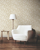 Camille Blossom Ochre Lemieux Et Cie Wallpaper by York Wallcoverings