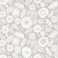 Camille Blossom Grey Lemieux Et Cie Wallpaper by York Wallcoverings