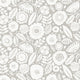Camille Blossom Grey Lemieux Et Cie Wallpaper by York Wallcoverings