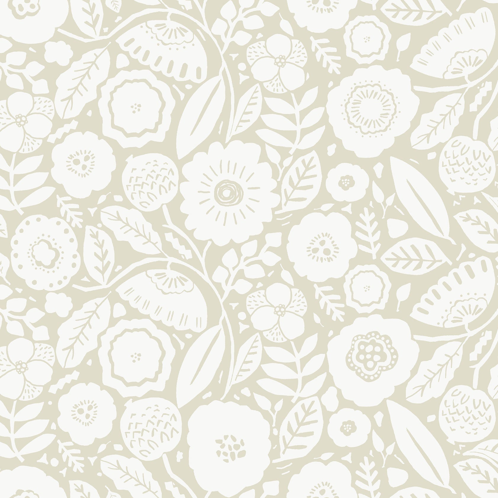 Camille Blossom Linen Lemieux Et Cie Wallpaper by York Wallcoverings