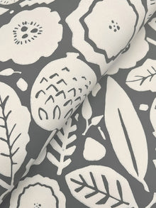 Camille Blossom Charcoal Lemieux Et Cie Wallpaper by York Wallcoverings