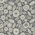 Camille Blossom Charcoal Lemieux Et Cie Wallpaper by York Wallcoverings