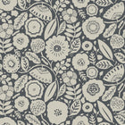 Camille Blossom Charcoal Lemieux Et Cie Wallpaper by York Wallcoverings