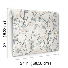 Avril Chinoiserie Peacock Lemieux Et Cie Wallpaper by York Wallcoverings