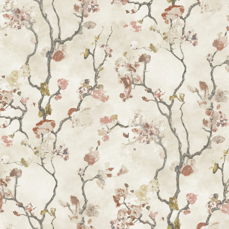 Avril Chinoiserie Coral Lemieux Et Cie Wallpaper by York Wallcoverings