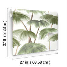 Plein Air Palms Green Lemieux Et Cie Wallpaper by York Wallcoverings