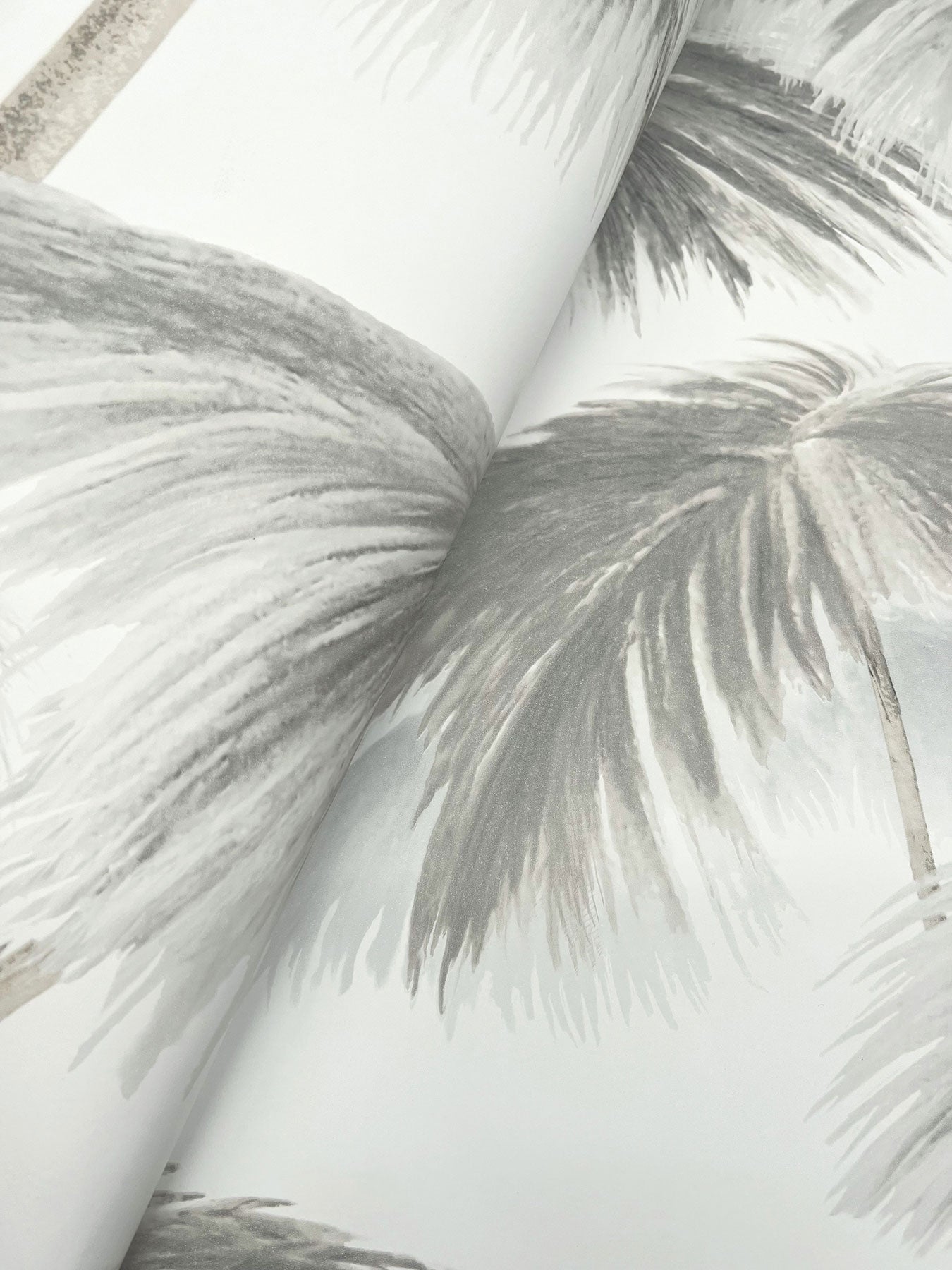 Plein Air Palms Black & White Lemieux Et Cie Wallpaper by York Wallcoverings