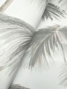 Plein Air Palms Black & White Lemieux Et Cie Wallpaper by York Wallcoverings