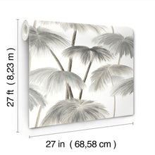 Plein Air Palms Black & White Lemieux Et Cie Wallpaper by York Wallcoverings