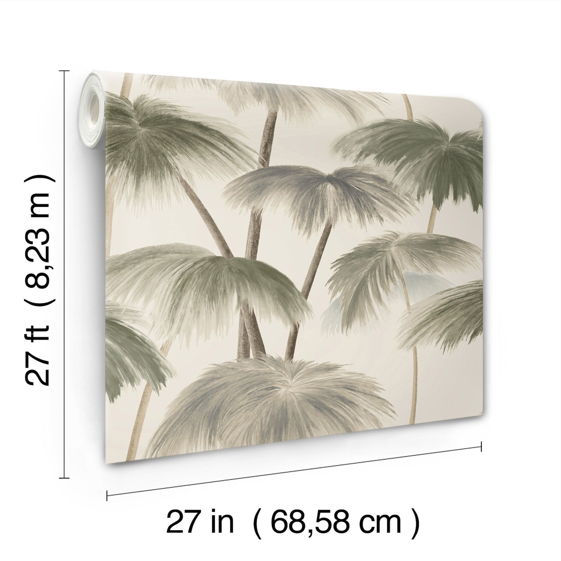 Plein Air Palms Vintage Lemieux Et Cie Wallpaper by York Wallcoverings