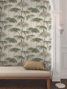Plein Air Palms Vintage Lemieux Et Cie Wallpaper by York Wallcoverings