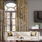 120975 Lotus Ochre Fabric by Harlequin