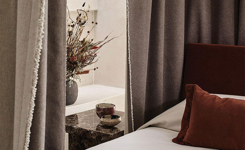 Lustre Reversible Storm/ Silverbirch Lustre Reversible Fabric by Mark Alexander