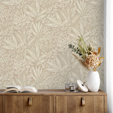 M1782 Sahara Leaf Natural Wallpaper By Crown