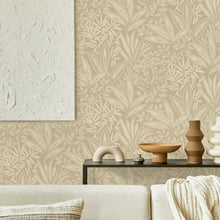 M1782 Sahara Leaf Natural Wallpaper By Crown