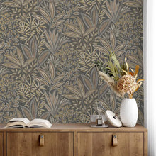 M1785 Sahara Leaf Mocha Wallpaper By Crown