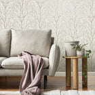 M1874 Lynford Trees Blush Wallpaper by Crown