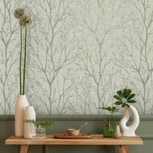 M1876 Lynford Trees Green Wallpaper by Crown